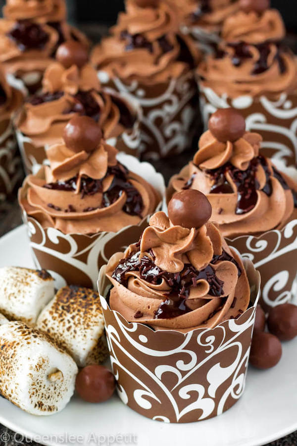 Malted-Belgian-Chocolate-Cupcakes-by-queensleeappetit.com-2 The Cupcake Canvas with Sibby Barrett